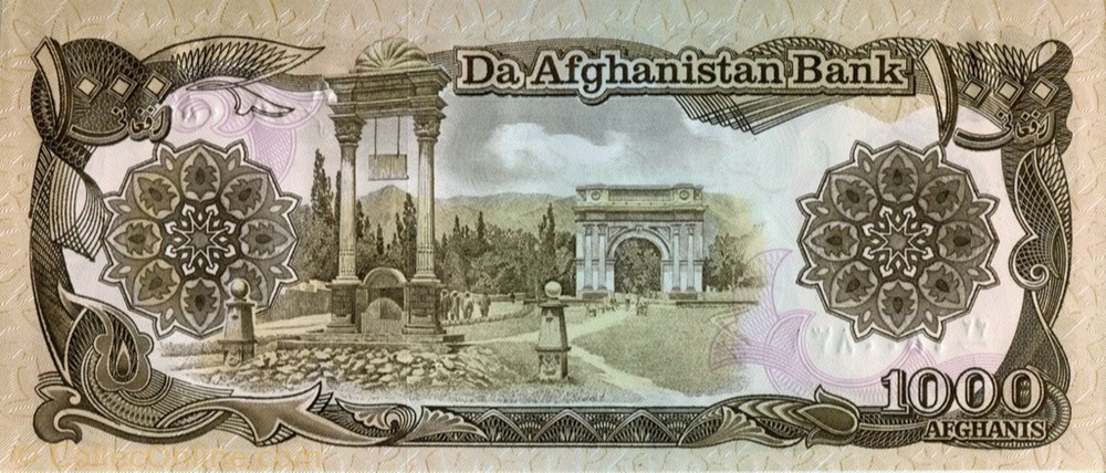 1,000 Afghanis banknote asium afghanistan 1 000 afghanis