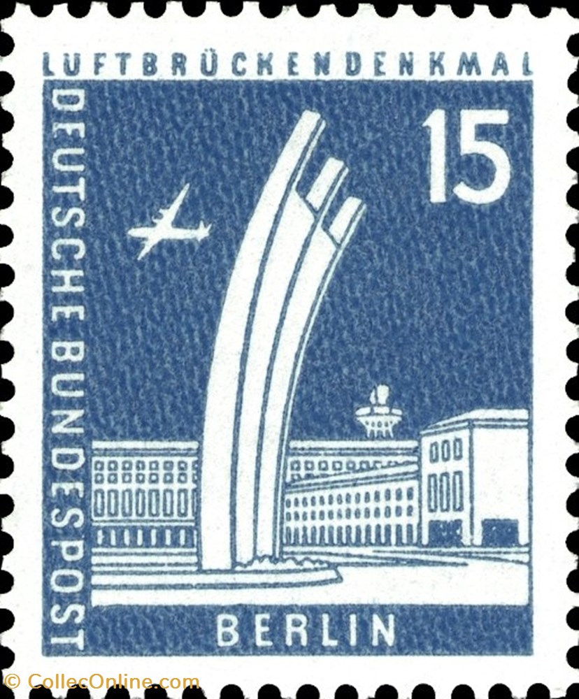 stamp europe germany air bridge monument tempelhof