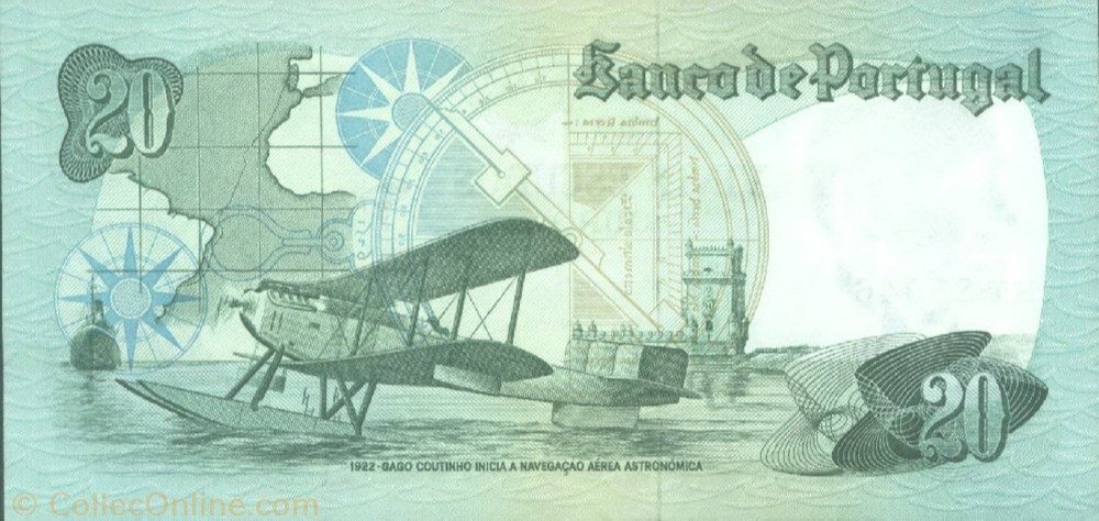 20 Escudos banknote europe portugal 20 escudos