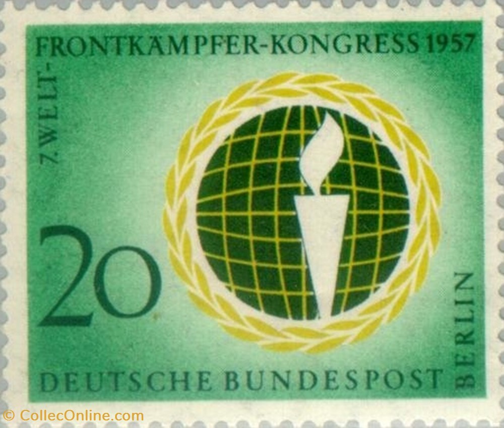 Emblem of the International World Veterans Federation stamp europe germany emblem of the international world veterans federation