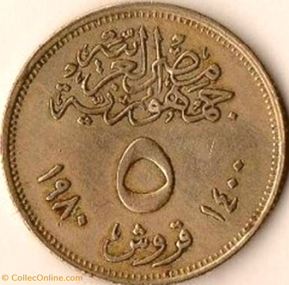 coins world egypt 5 piasters