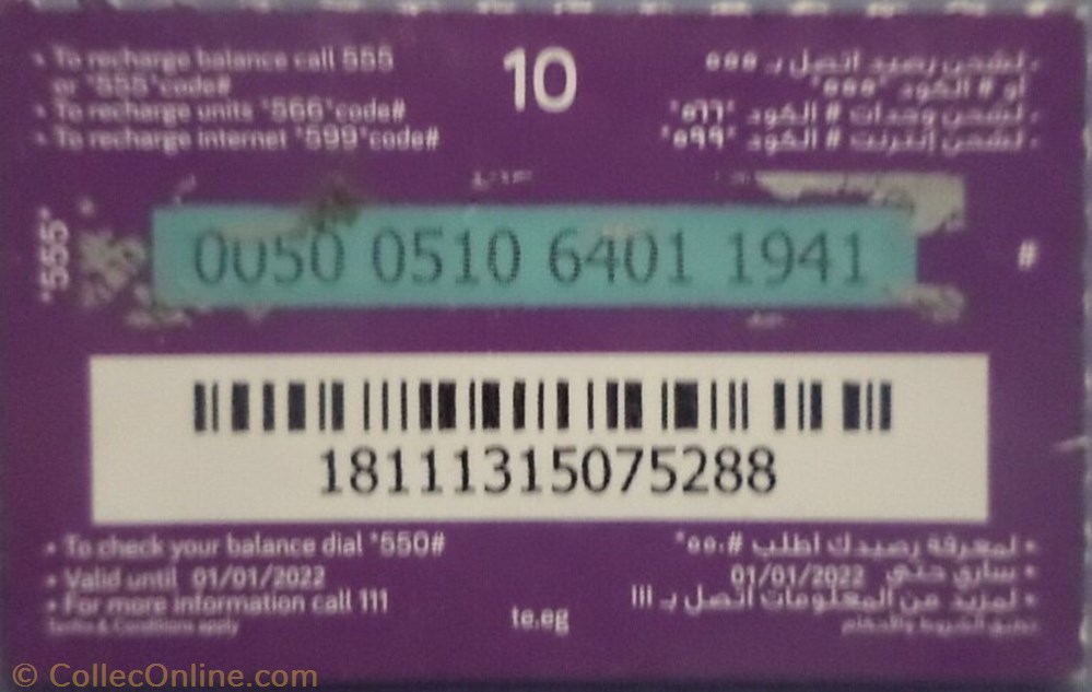 We 10 LE other phonecard we 10 le