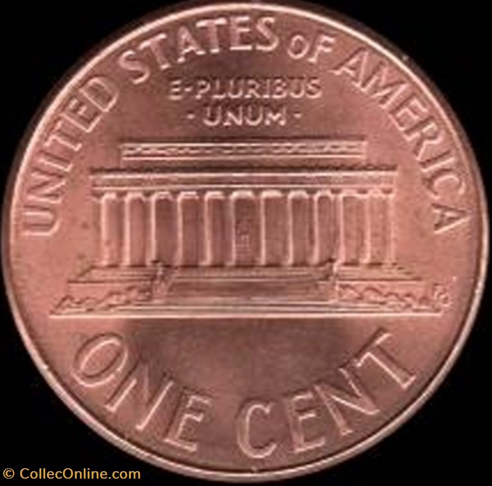 1 Cent (Lincoln Memorial) coin world united state 1 cent lincoln memorial