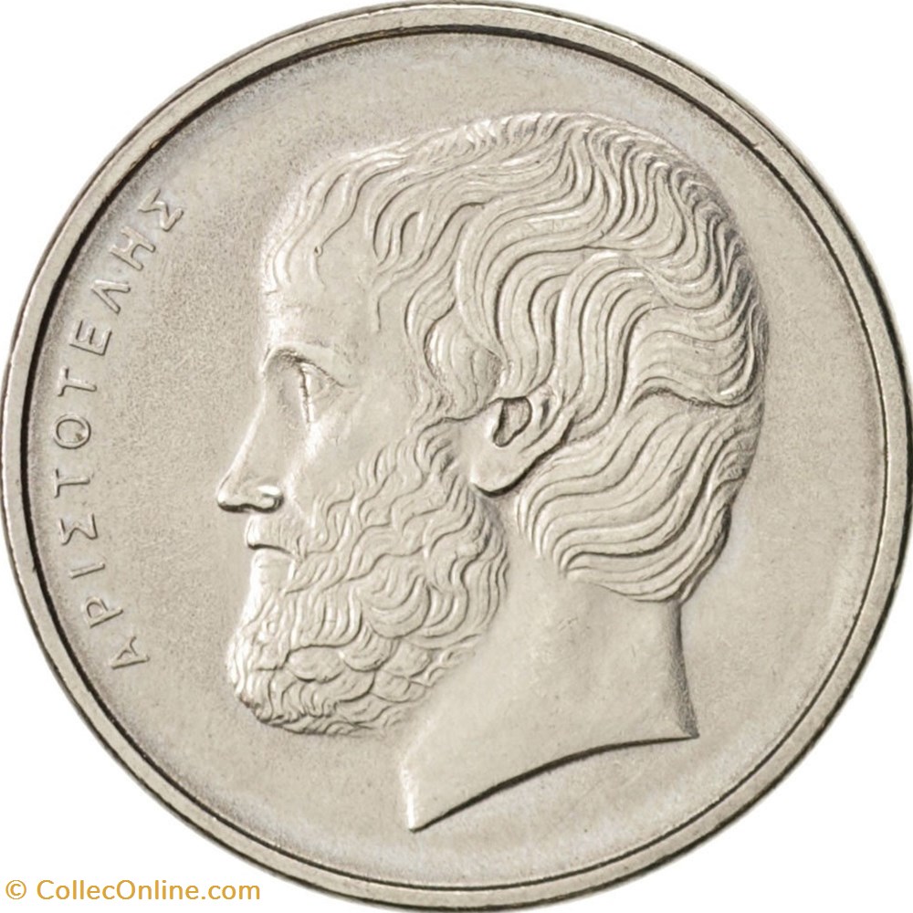 5 Drachmai (ΔPAXMAI) coin world greece 5 drachmai paxmai