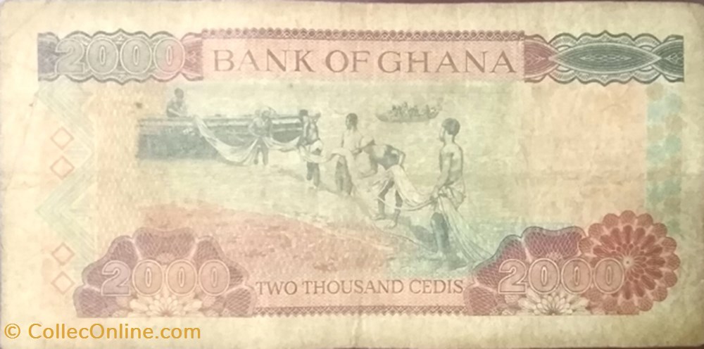 2,000 Ghanaian cedi banknote africa 2 000 ghanaian cedi