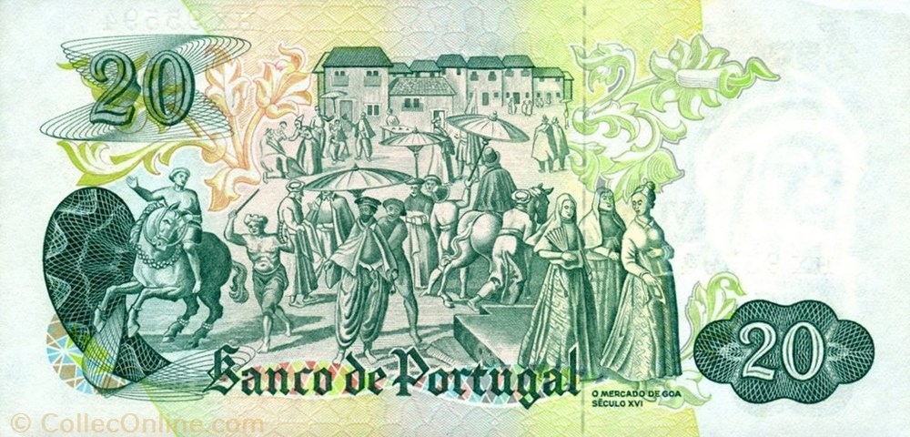 20 Escudos banknote europe portugal 20 escudos