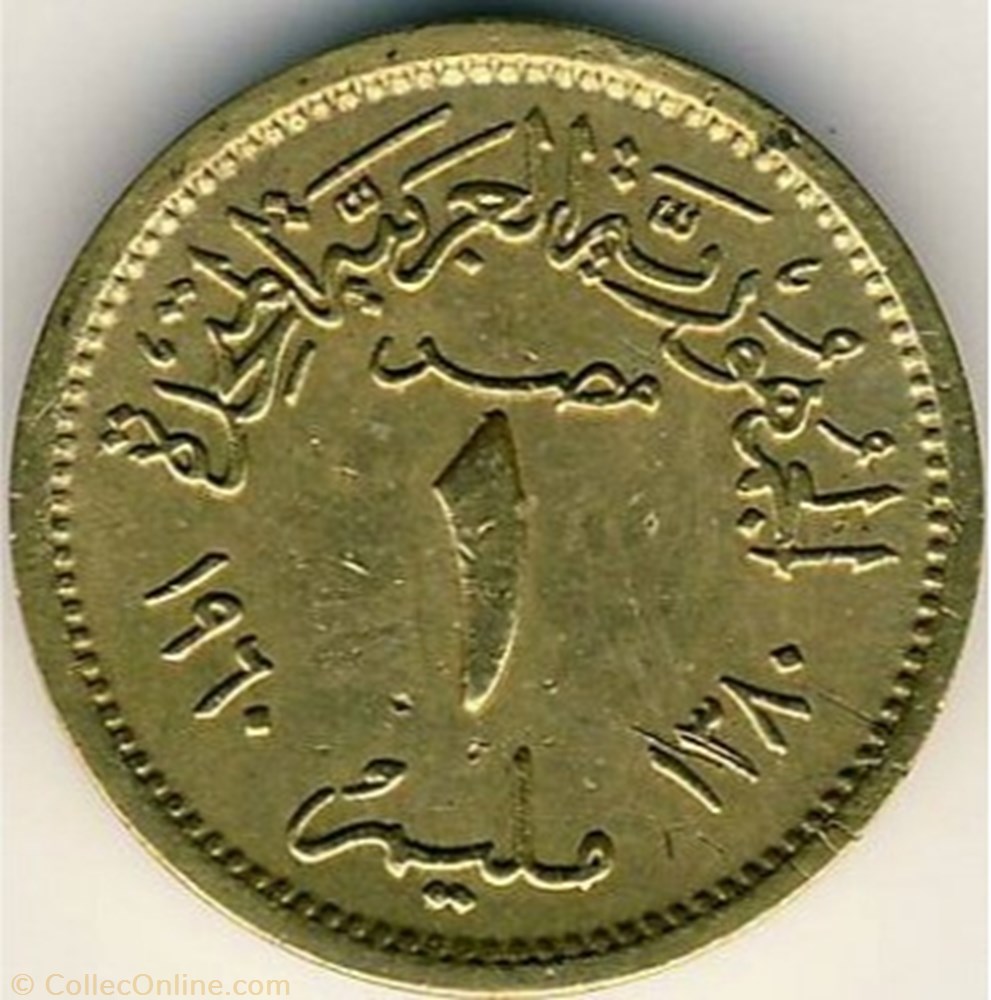 coins world egypt 1 millieme