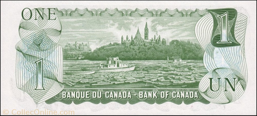 banknote north america canadum 1 dollar