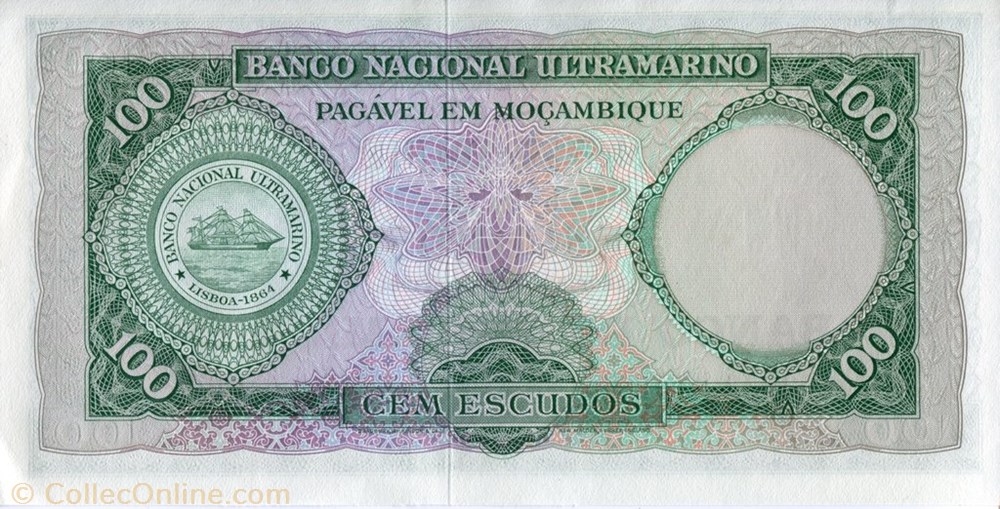 100 Escudos banknote africa mozambique 100 escudos