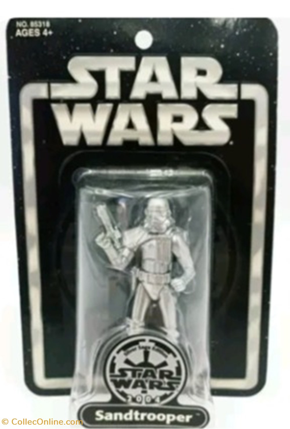 figurine cinema star wars saga collection sandtrooper silver