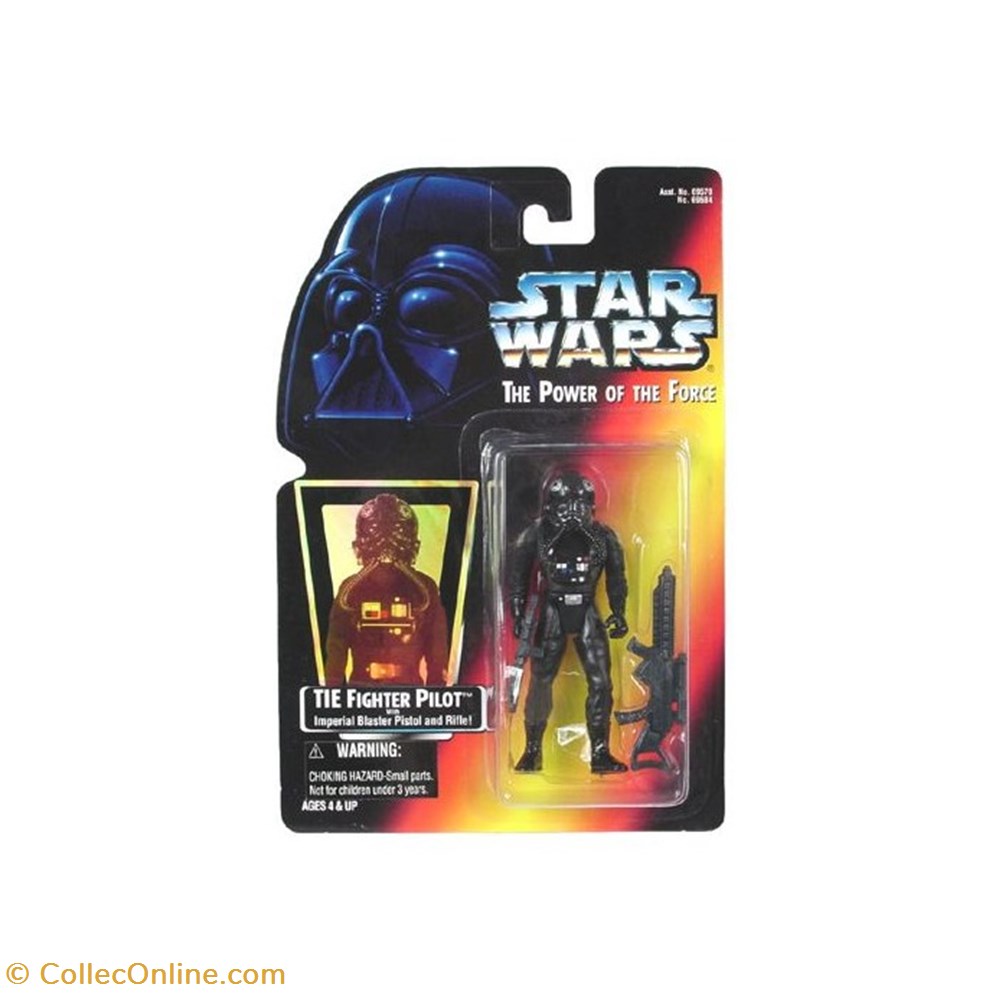figurine cinema star wars potf2 red tie fighter pilot
