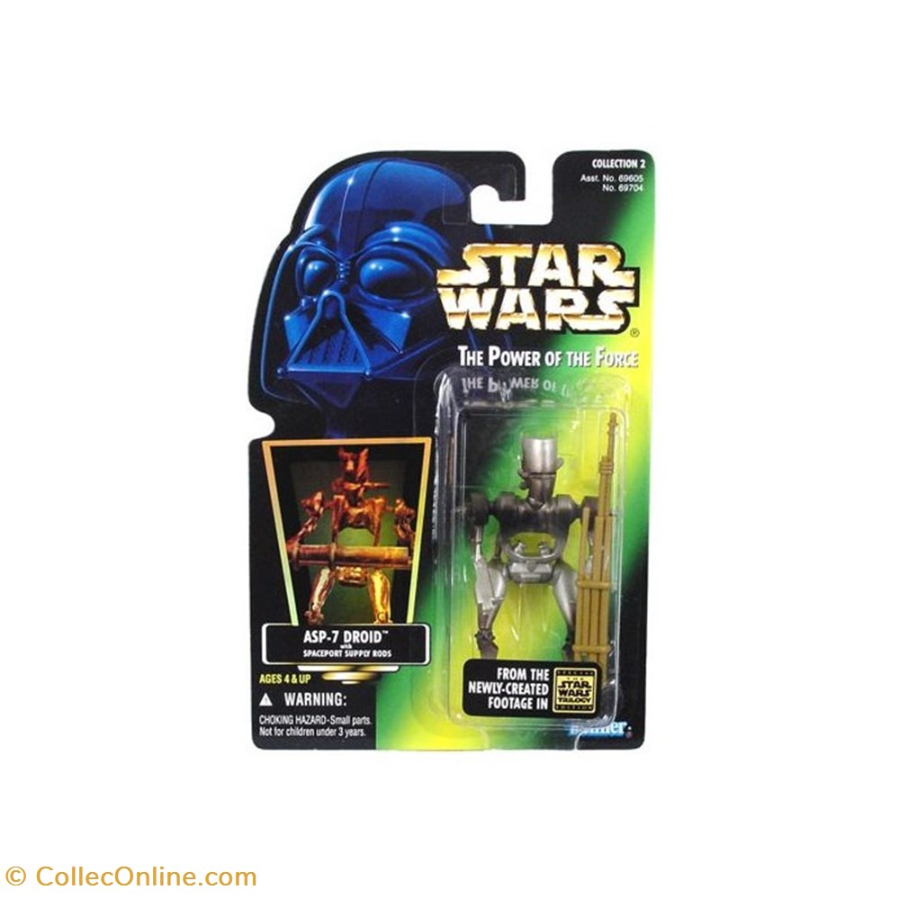 Star Wars POTF2 (Green) ASP-7 Droid figurine cinema star wars potf2 green asp 7 droid