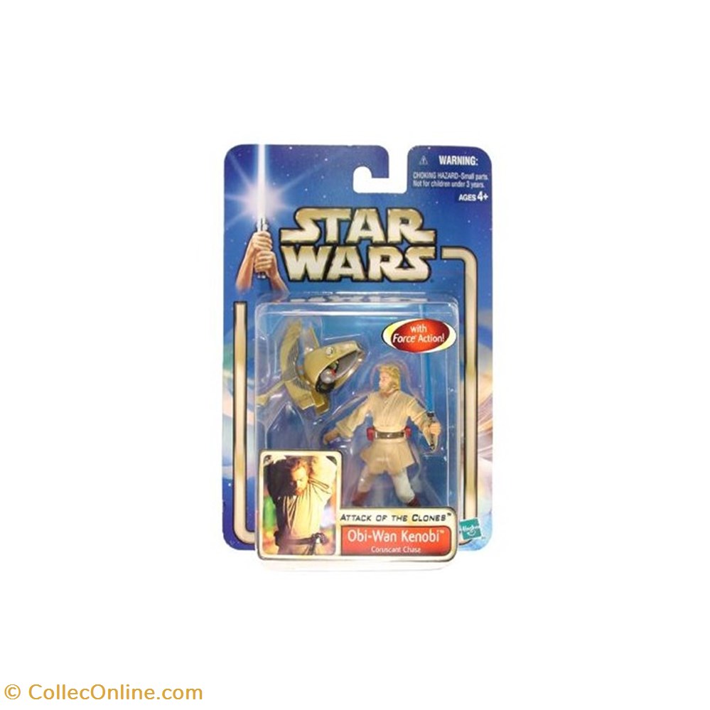 Star Wars AOTC Obi Wan (Coruscant Chase) figurine cinema star wars aotc obi wan coruscant chase