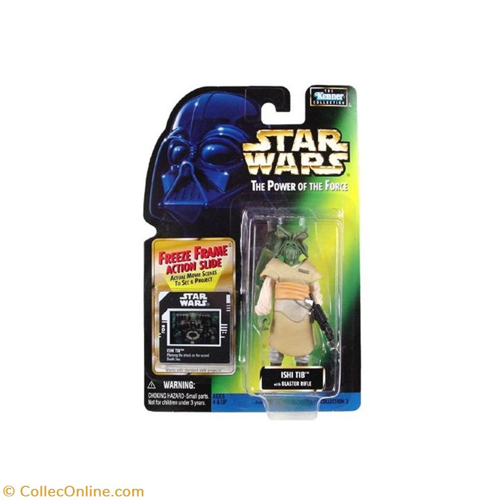 figurine cinema star wars potf2 green frame ishi tib