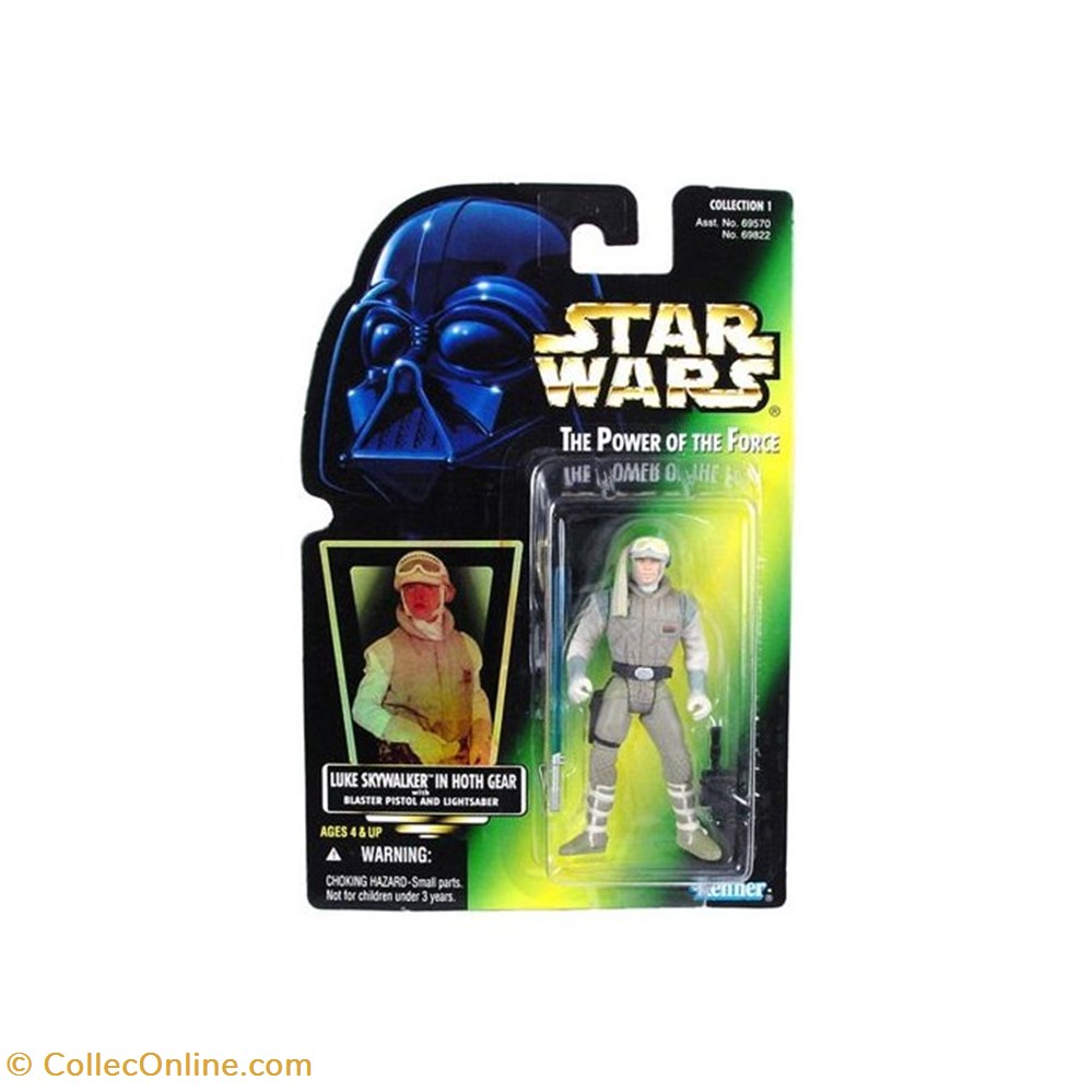 Star Wars POTF2 (Green) Luke Skywalker (Hoth Gear) figurine cinema star wars potf2 green luke skywalker hoth gear