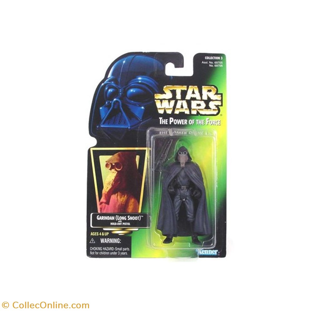 figurine cinema star wars potf2 green garindan long snoot
