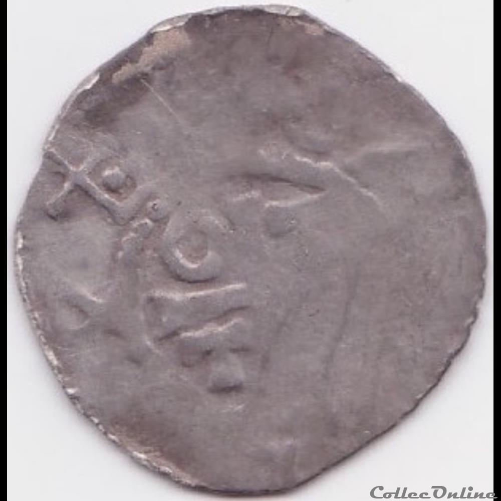 monnaie france feodale denier type variante inedite