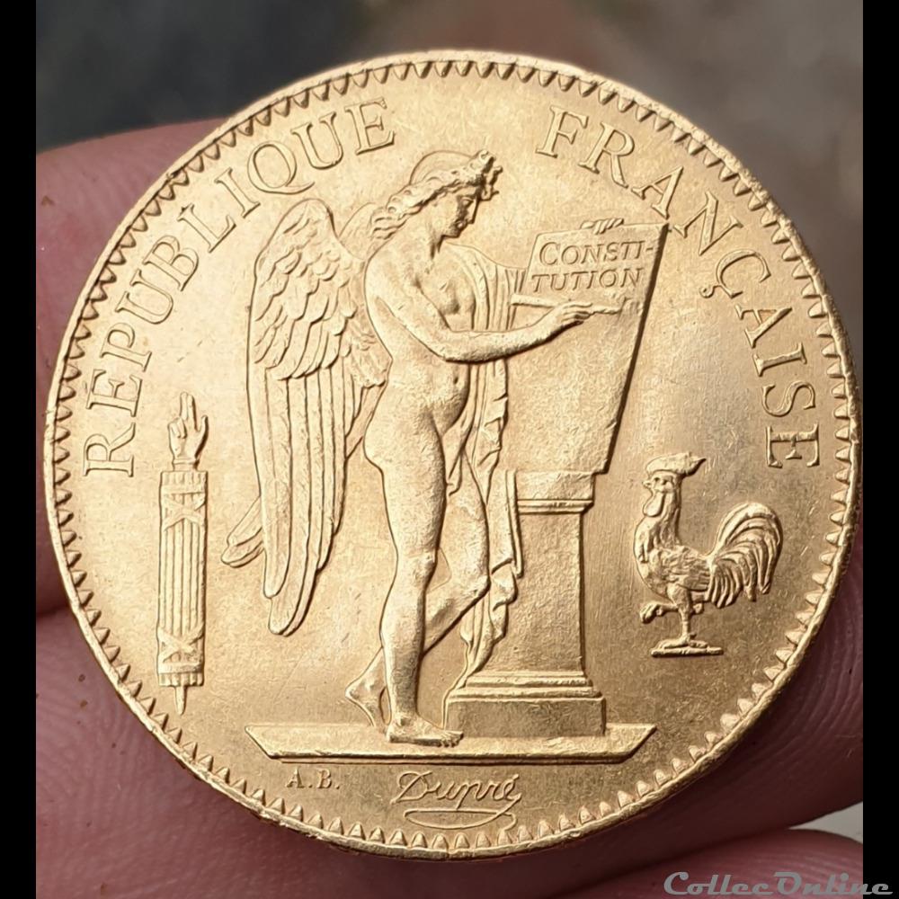 monnaie france moderne 100 francs genie 1882 a