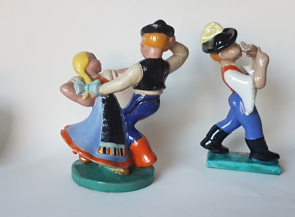 kunst antiquitaten keramik topferei osteuropa dorftanz