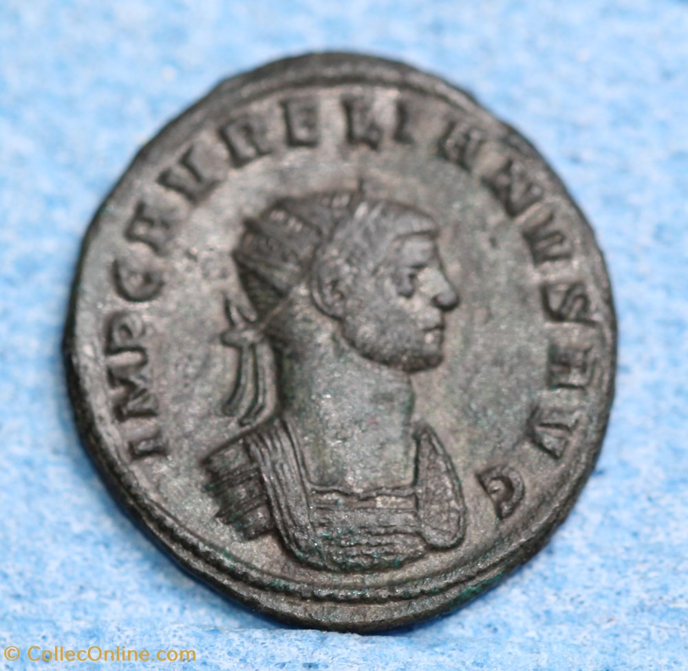 Aurelien aurelianus - Avers : IMP C AVRELIANVS AVG - Revers : CONCORDIA MILITVM// VI* monnaie antique jc ap romaine republicaine imperiale aurelien aurelianus avers imp c avrelianvs avg revers concordia militvm vi