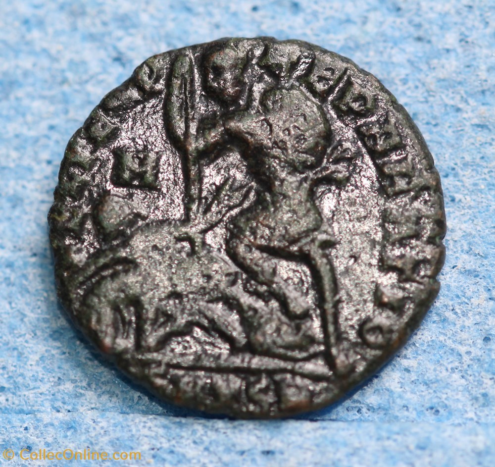 CONSTANCE II Demi maiorina - A: D N CONSTANTIVS P F AVG - R: FEL TEMP RE PARATIO monnaies antiquite jc ap romaines republicaines imperiales constance ii demi maiorina a d n constantivs p f avg r fel temp re paratio