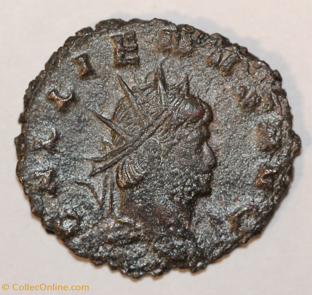 GALLIEN Antoninien - Avers : GALLIENUS AVG Revers : PROVID AVG X monnaie antique jc ap romaine republicaine imperiale gallien antoninien avers gallienus avg revers provid avg x