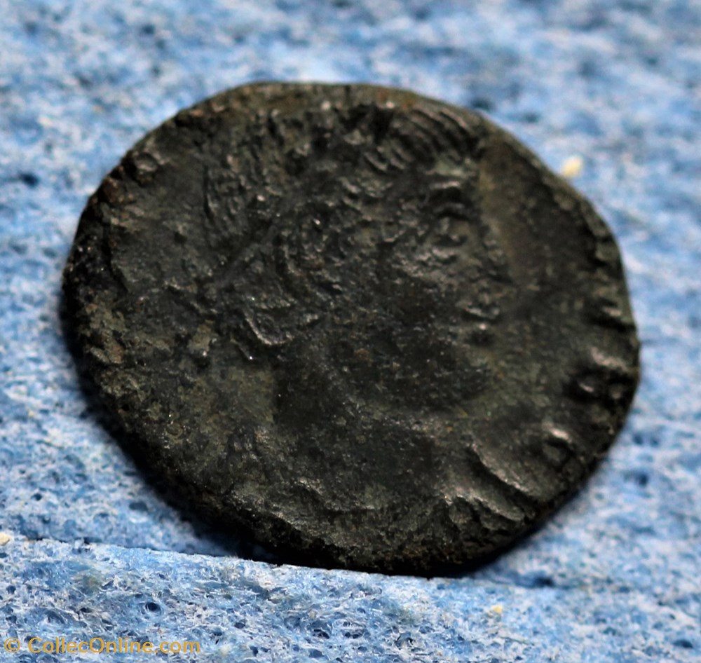 CONSTANS Nummus - A : FL IVL CONSTANTIVS NOB C - R : GLOR-IA EXERC-ITVS // SCONST monnaies antiquite av jc ap romaines republicaines imperiales constans nummus a fl ivl constantivs nob c r glor ia exerc itvs sconst