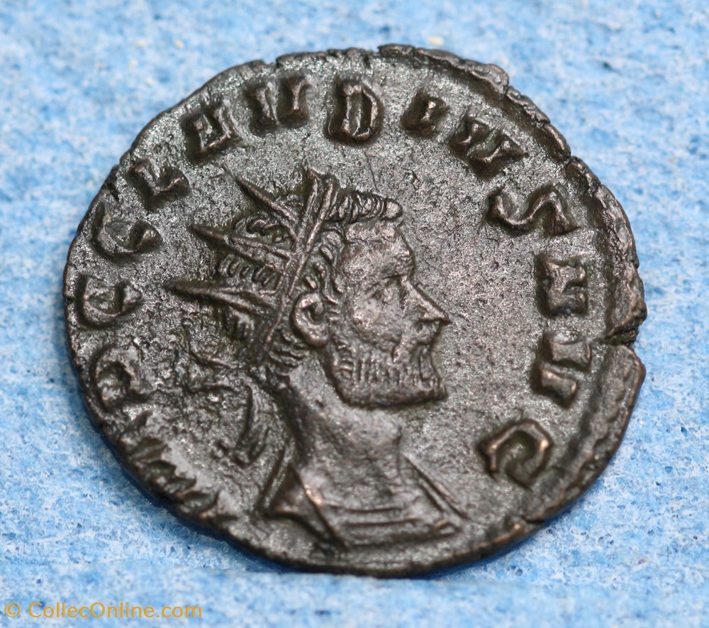 CLAUDE II le Gothique Antoninien Avers : IMP C CLAUDIUS AVG Revers : PM TR P II COS P P monnaie antiquite jc ap romaine republicaine imperiale claude ii le gothique antoninien avers imp c claudius avg revers pm tr p ii cos p p
