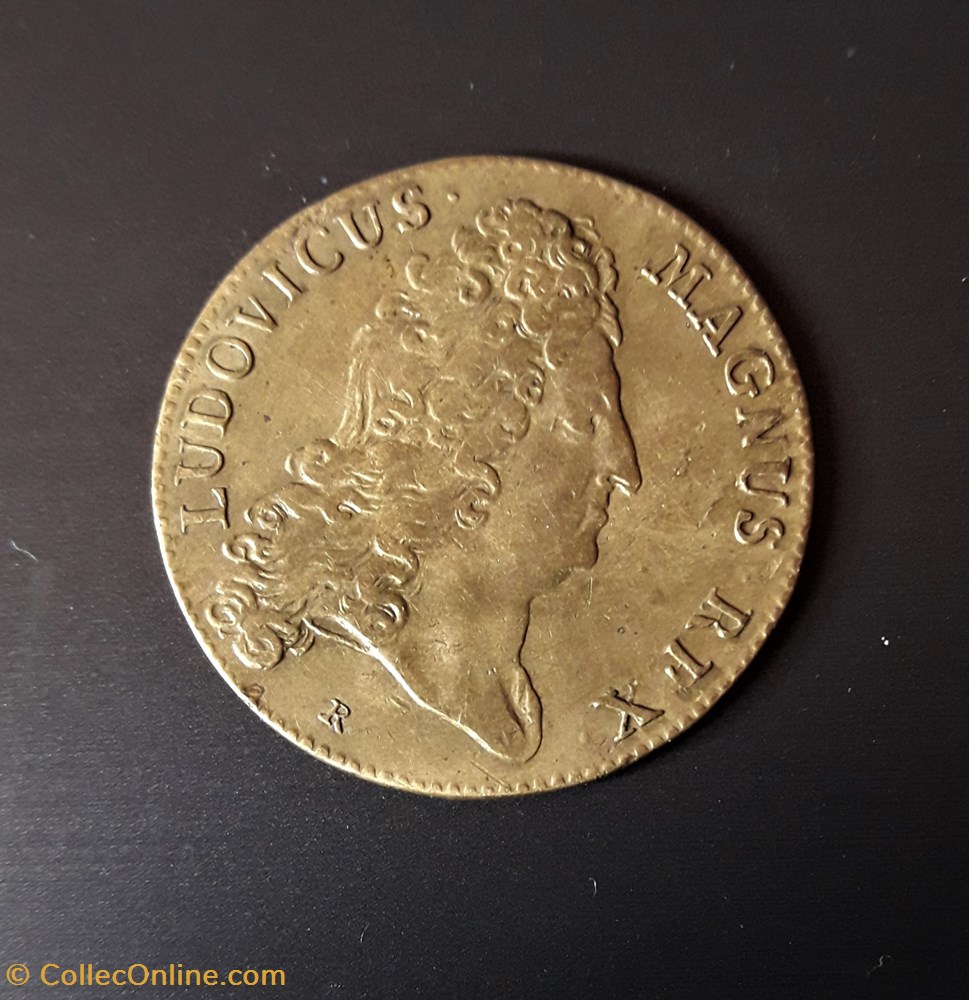 Louis XIV - Jeton - Avers : LUDOVICVS MAGNVS REX - Revers : monnaie france royale louis xiv jeton avers ludovicvs magnvs rex revers