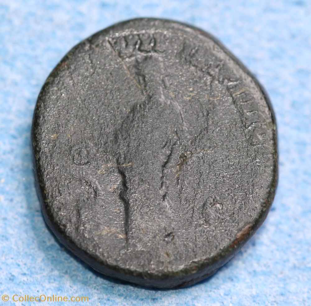 monnaies antiquite jc ap romaines republicaines imperiales commode dupondius avers m commodvs antoninvs avg revers salvs avg tr p vii imp iiii c