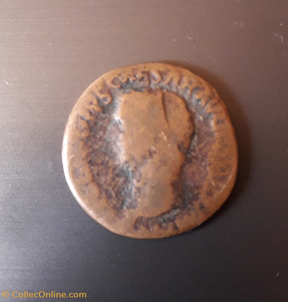 CLAUDE AE AS Avers : TI CLAVDIVS CAESAR AVG P M TR P IMP Revers : LIBERTAS AVGVSTA S-C, monnaie antiquite jc ap romaine republicaine imperiale claude ae as avers ti clavdivs caesar avg p m tr p imp revers libertas avgvsta s c