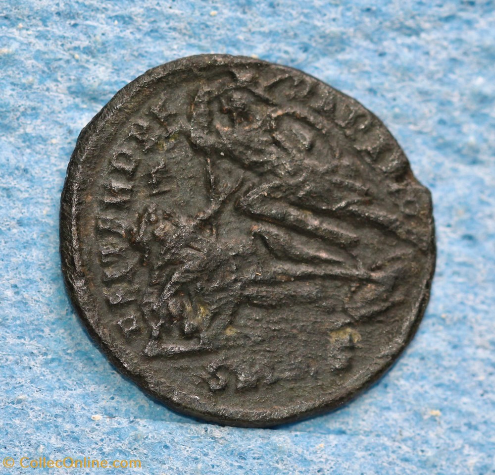 CONSTANCE II Maiorina - A: D N CONSTAN-TIVS P F AVG - R: FEL TEMP REPARATIO (SMKF) monnaies antiquite jc ap romaines republicaines imperiales constance ii maiorina a d n constan tivs p f avg r fel temp reparatio smkf
