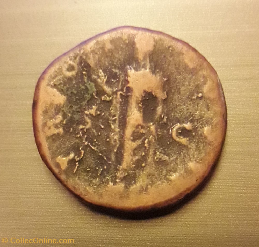 Aelius As - Avers : L. AELIVS - CAESAR Revers : TR. PO-T - COS II/ S|C monnaie antique jc ap romaine republicaine imperiale aelius as avers l aelivs caesar revers tr po t cos ii s c