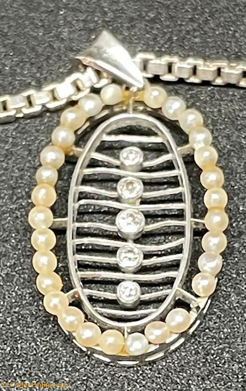 Hänge pärlor och diamanter art antiquities hange parlor och diamanter