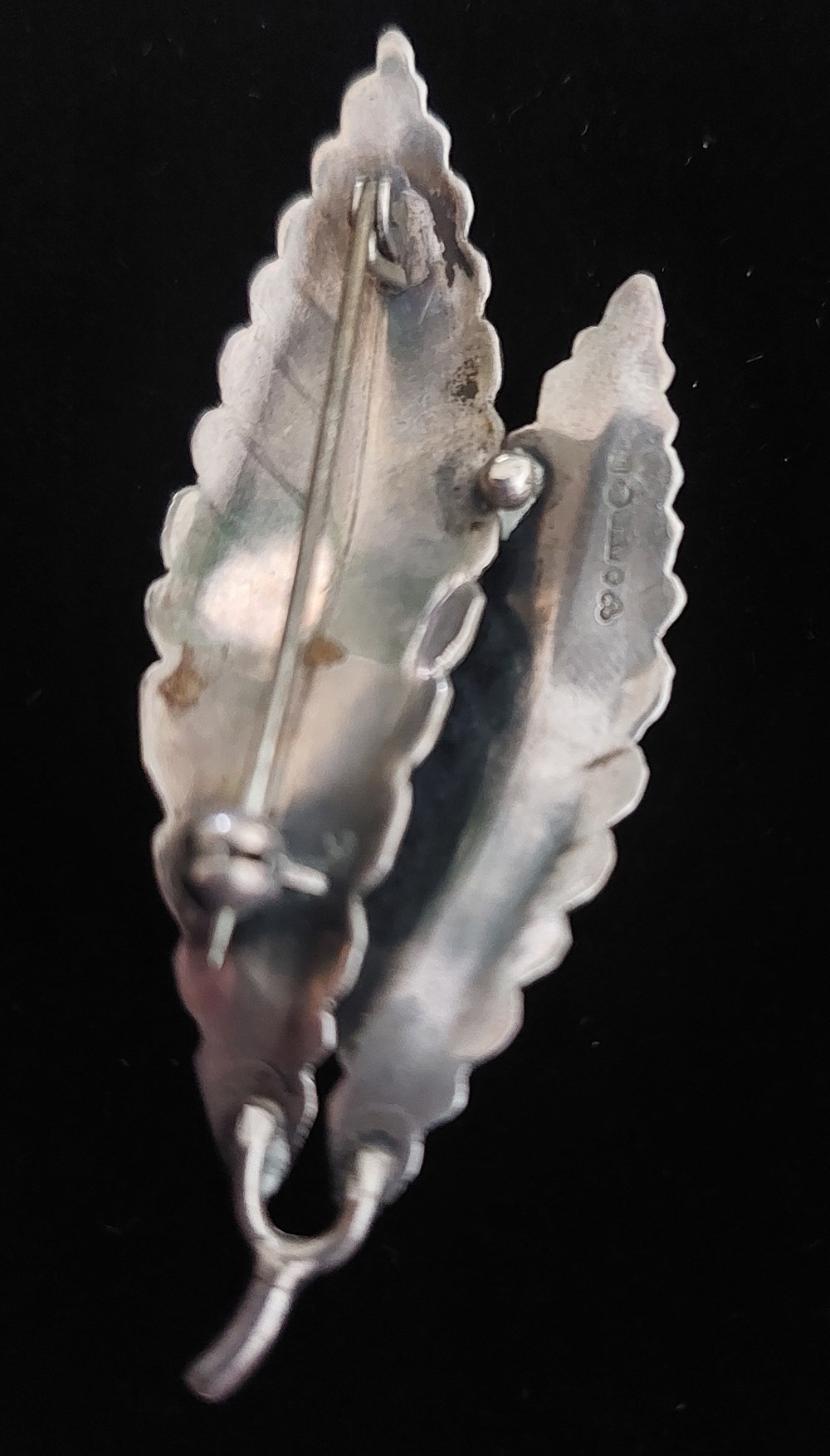 art antiquities silverbrosch med sten