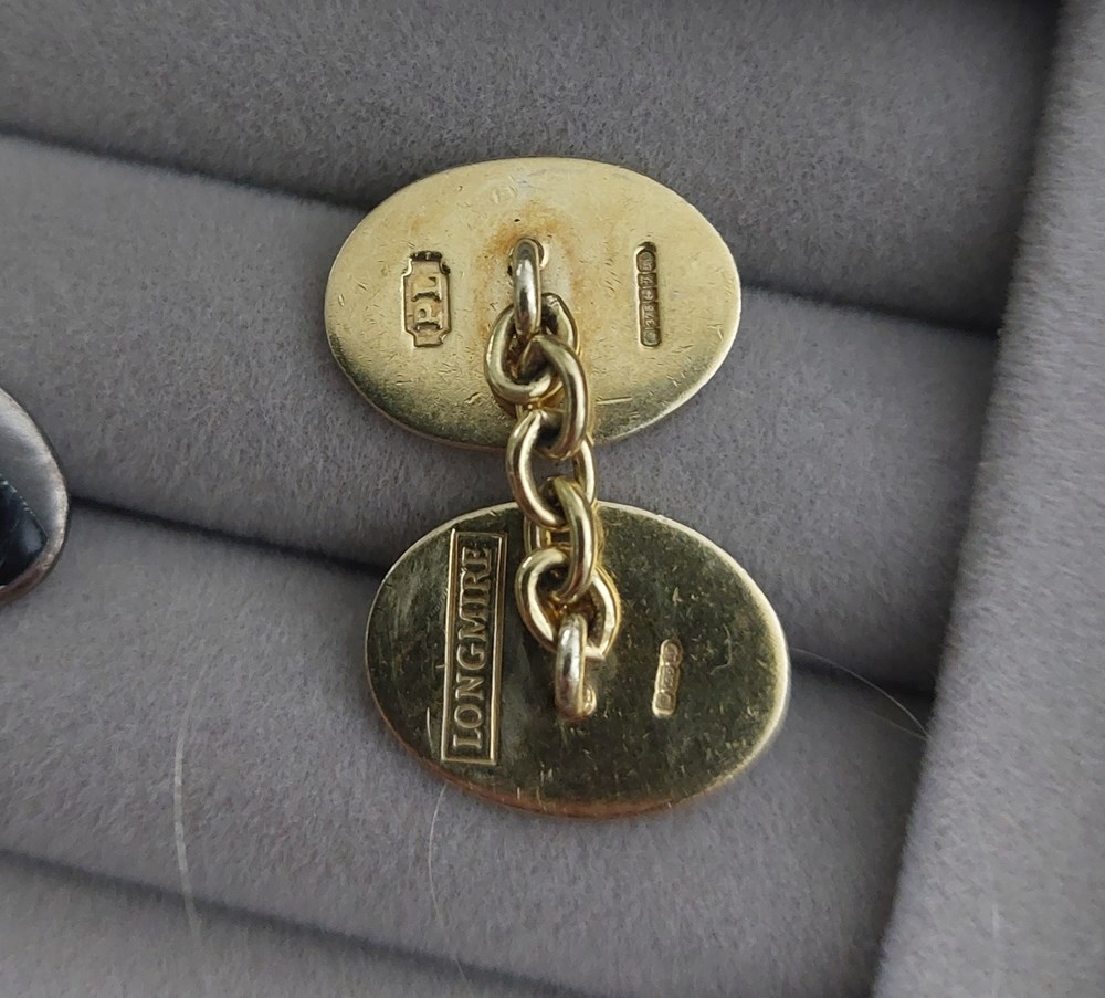 Manschettknappar, guld, Longmire art antiquities manschettknappar guld longmire