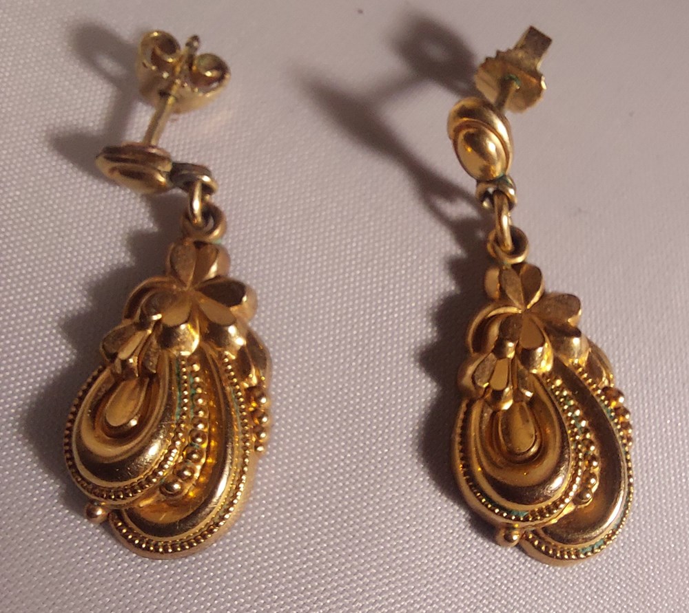 Örhängen, doublé art antiquities orhangen double
