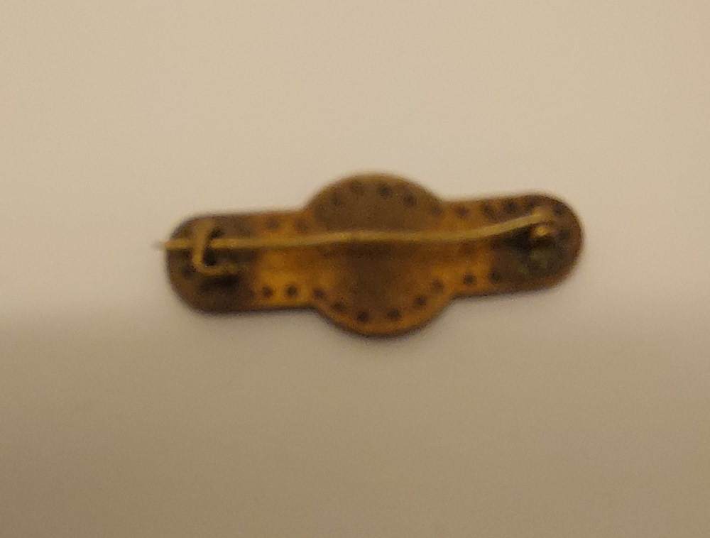 Emaljbrosch, handmålad dekor art antiquities emaljbrosch handmalad dekor