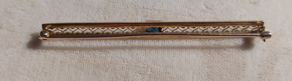 Brosch, 14k, safir art antiquities brosch 14k safir