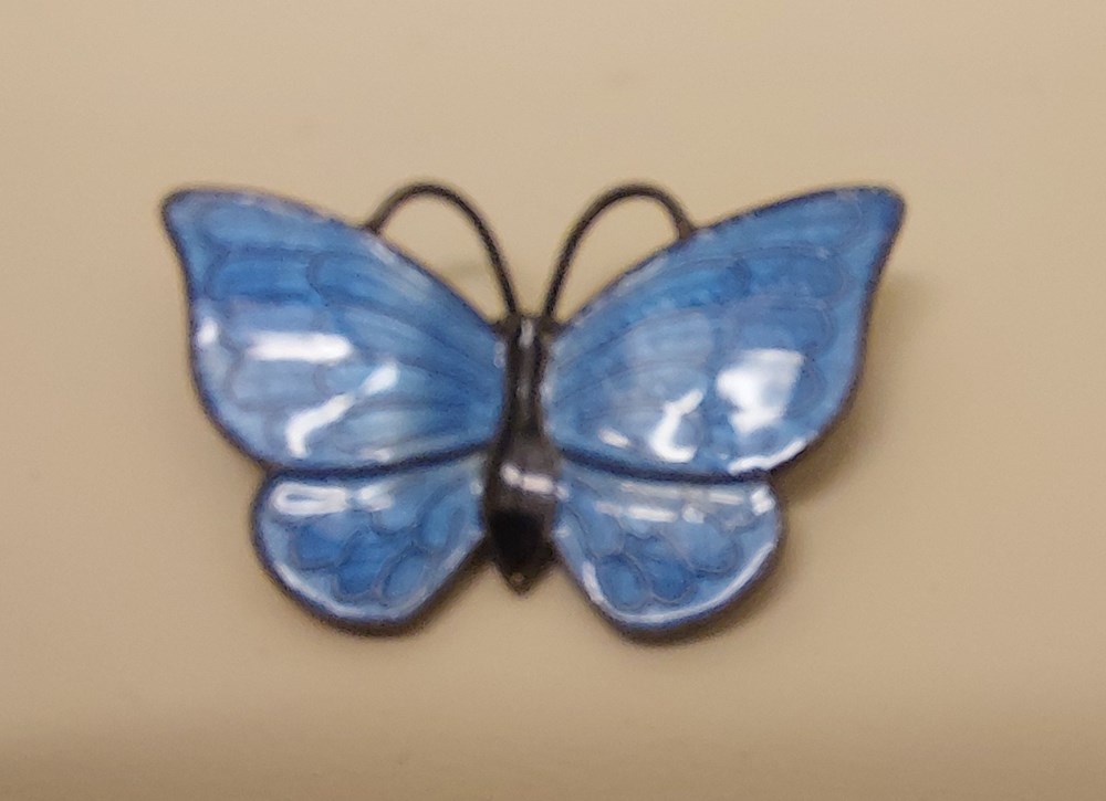 Fjärilsbrosch emalj art antiquities fjarilsbrosch emalj