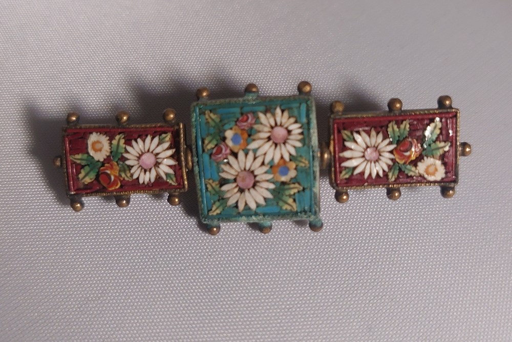 Brosch mikromosaik art antiquities brosch mikromosaik