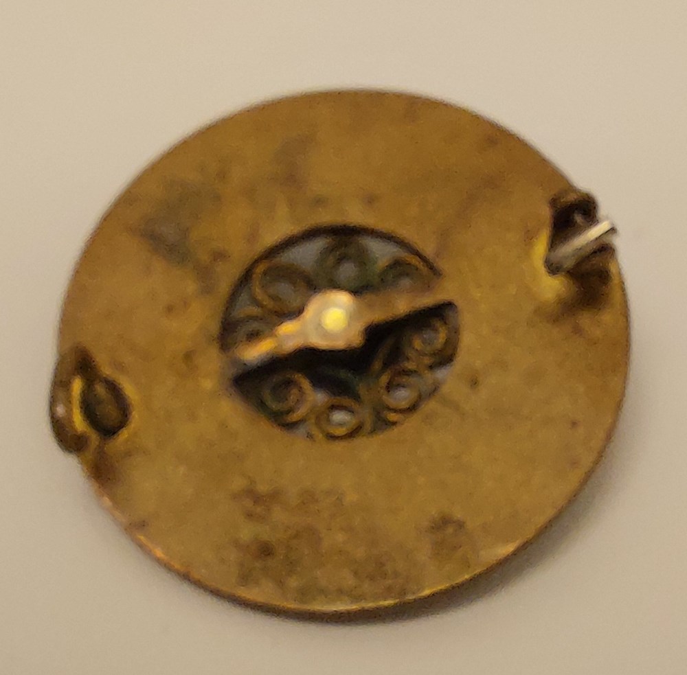 Rund emaljbrosch i silver art antiquities rund emaljbrosch i silver