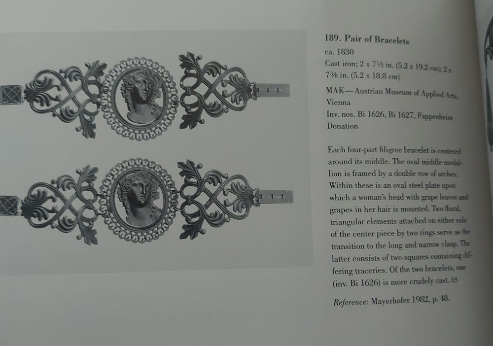 Berliner eisen, armband art antiquities berliner eisen armband