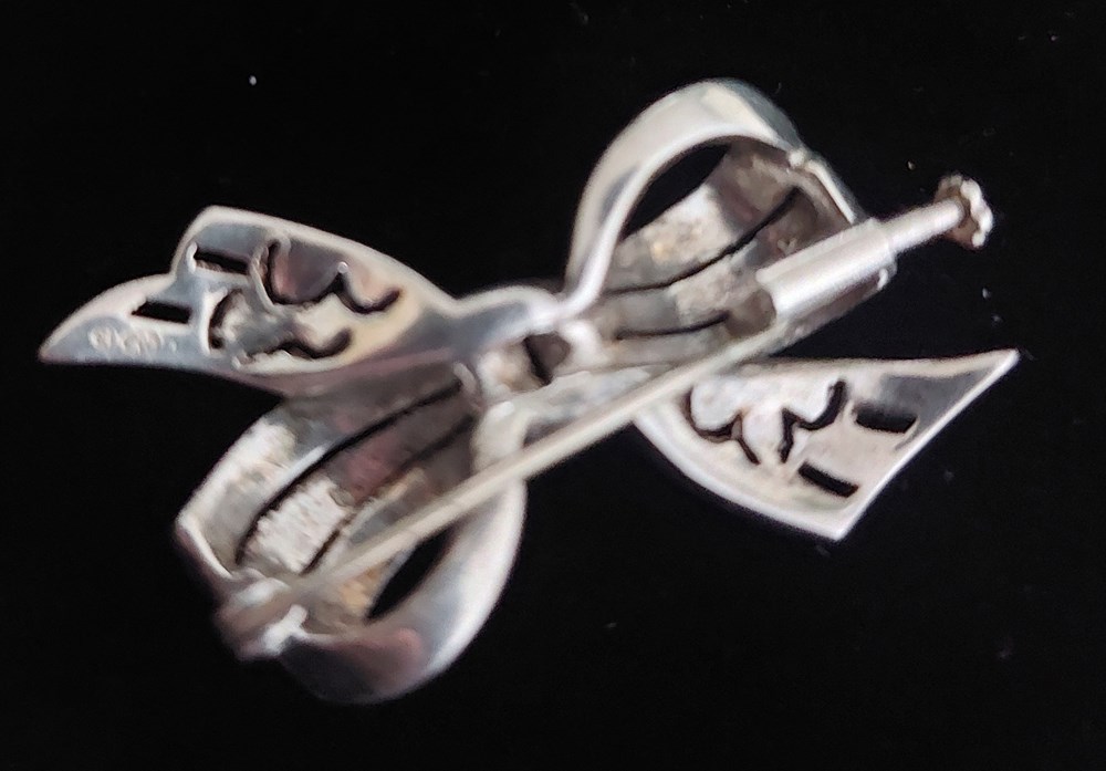 Markasitbrosch i silver, rosettform art antiquities markasitbrosch i silver rosettform