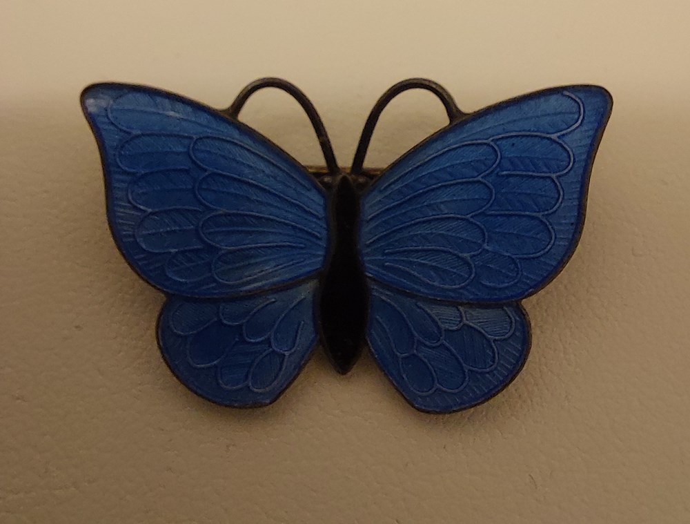 Fjärilsbrosch emalj art antiquities fjarilsbrosch emalj