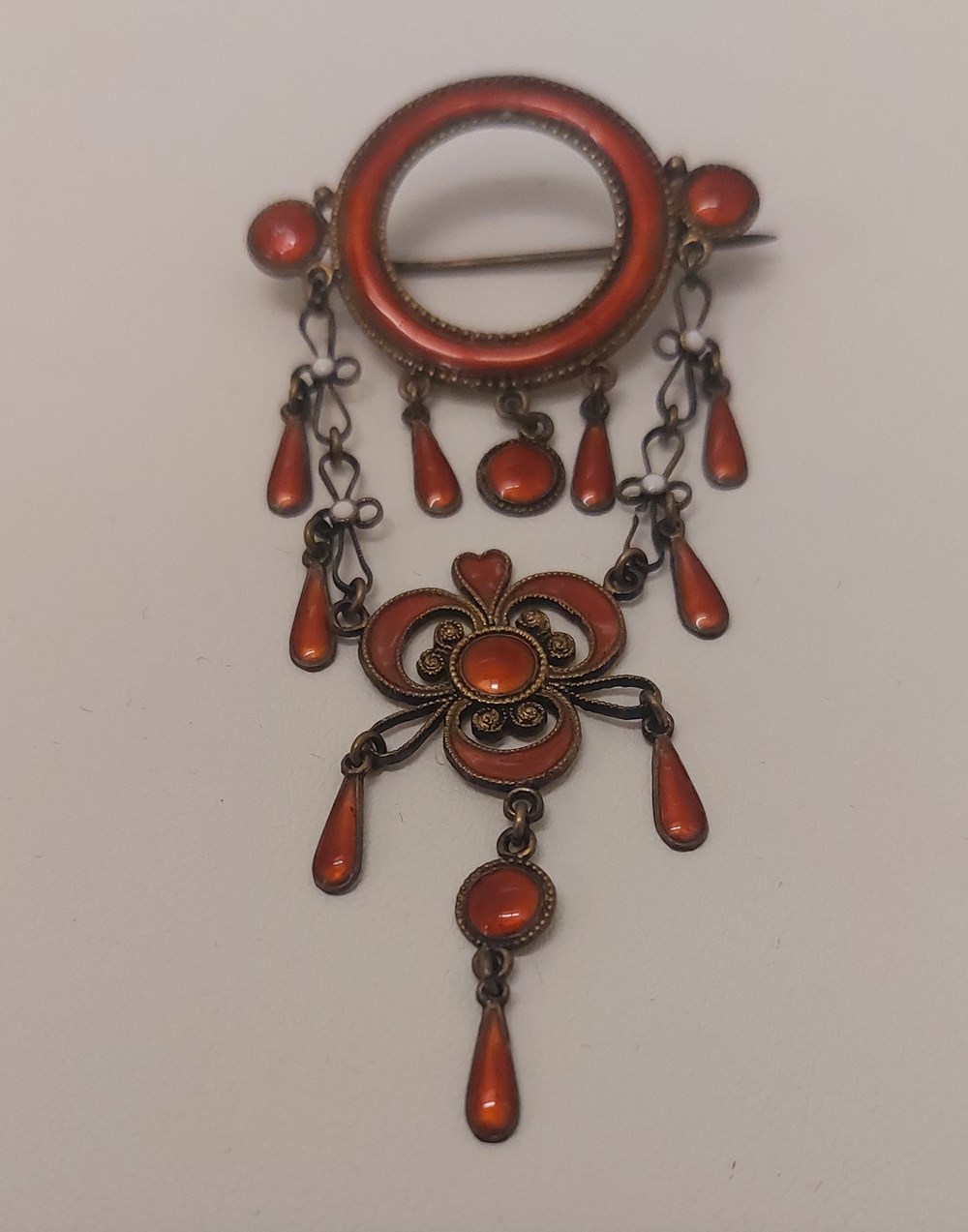 Brosch allmoge silver och emalj art antiquities brosch allmoge silver och emalj