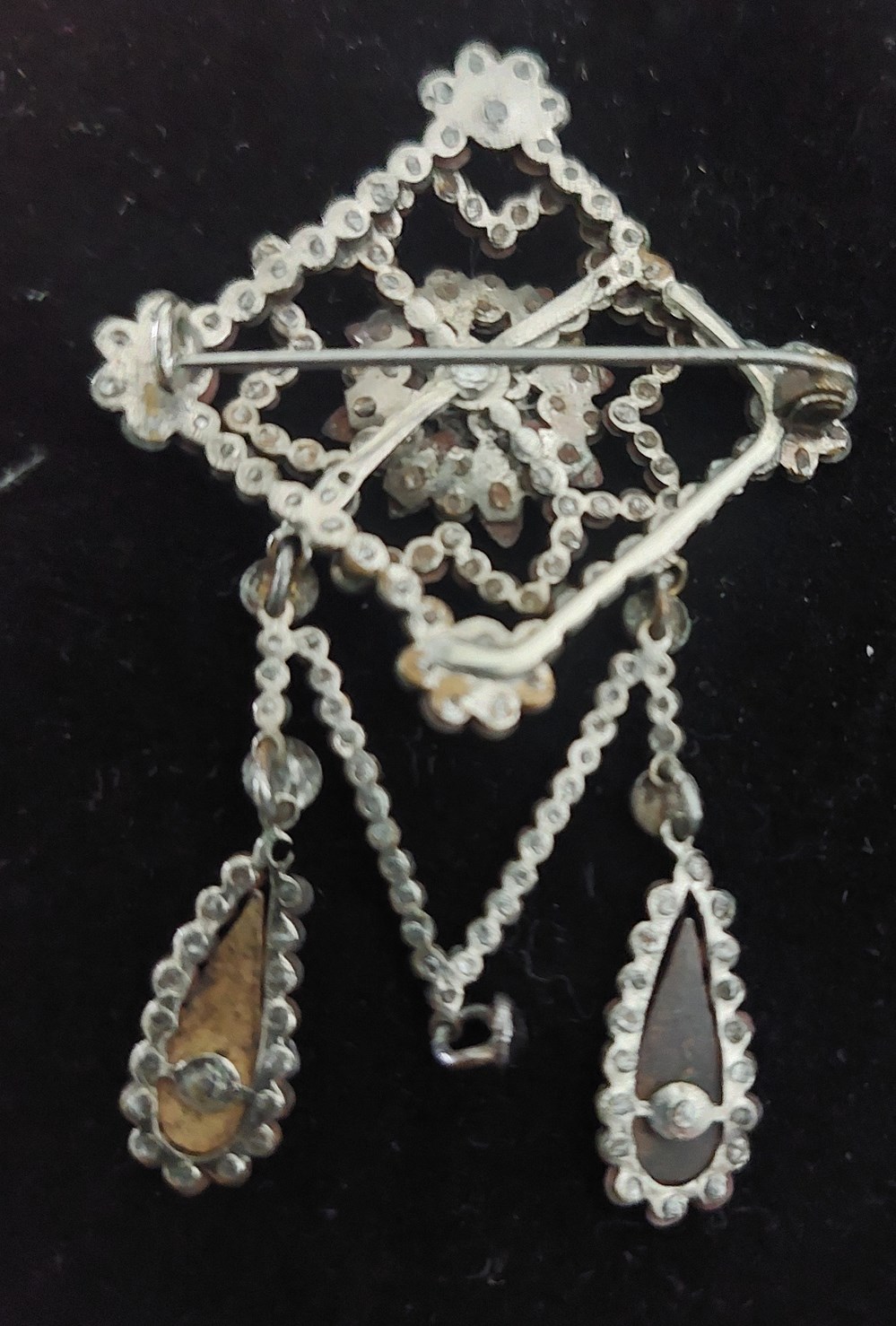 Cut steel brosch art antiquities cut steel brosch