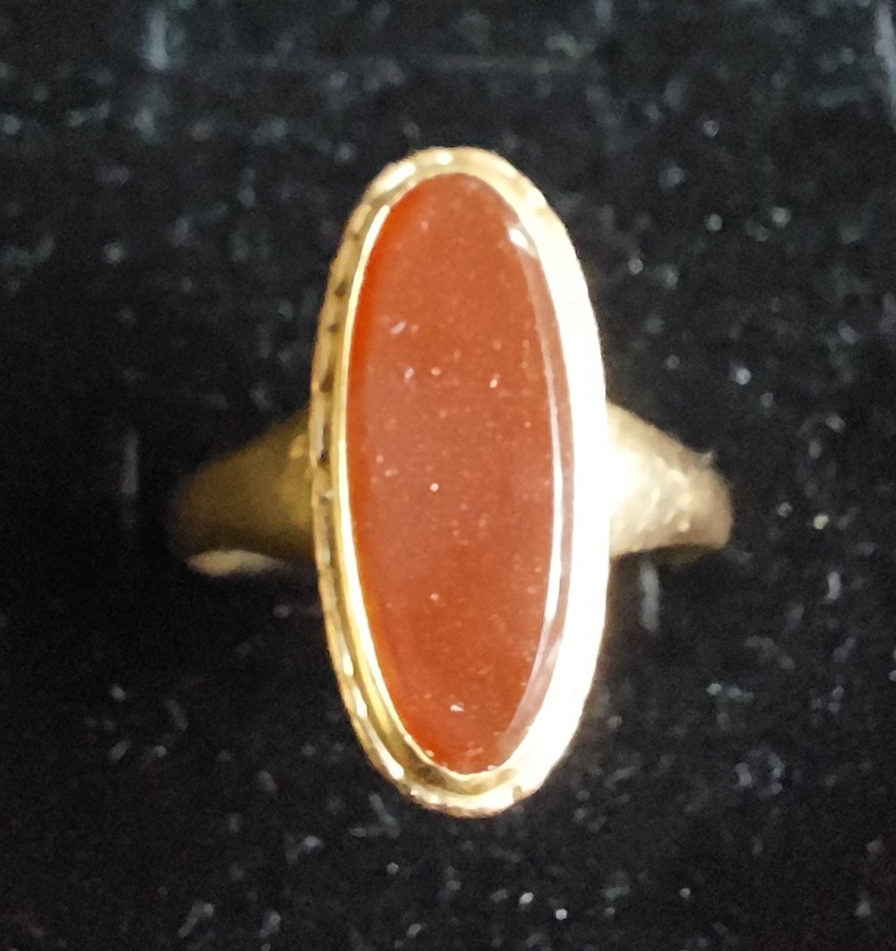 Klackring karneol art antiquities klackring karneol