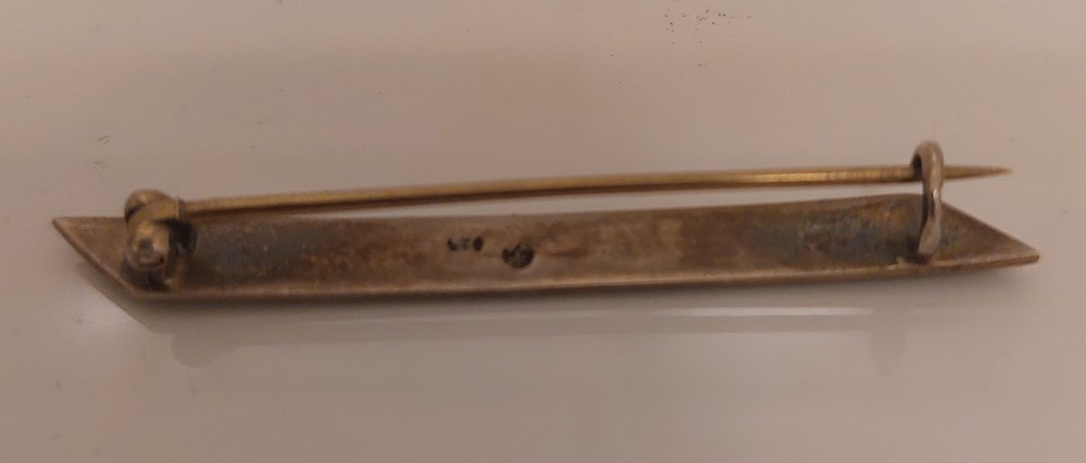 Brosch, grön emalj art antiquities brosch gron emalj