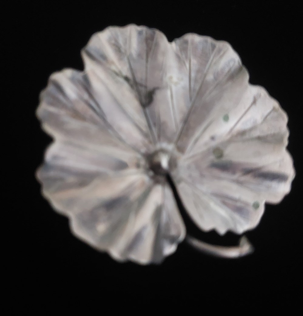 Silverbrosch, blad art antiquities silverbrosch blad
